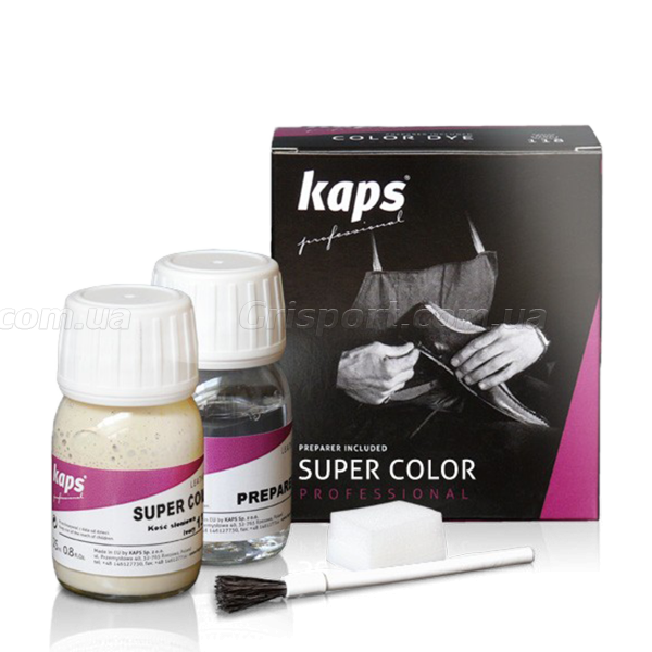 Краска для кожи Kaps Super Color + Preparer Темно-коричневая 0415045-106